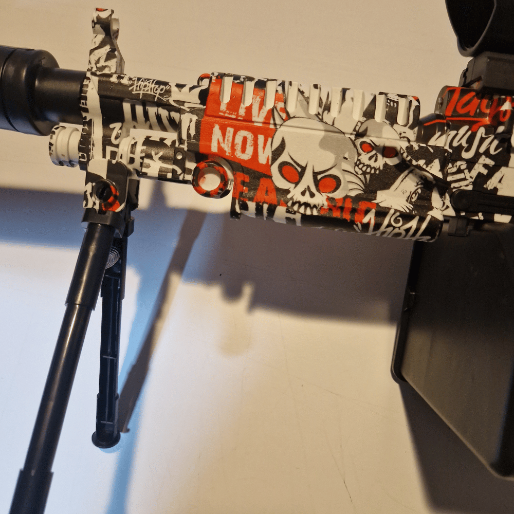 M249 Mini Rød - Elektrisk Gelblaster Gevær